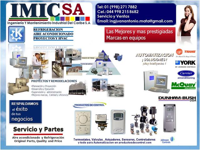 Termostatos, Actuadore, Valvulas, Controladores, automatizacion , proyectos y remodelacion